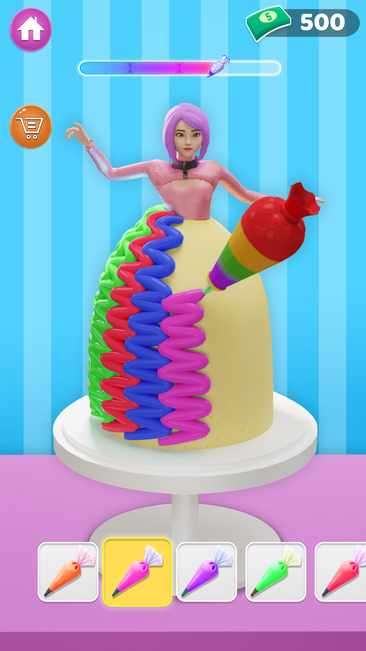 اسکرین شات 5 بازی Icing on Doll Cake maker Game