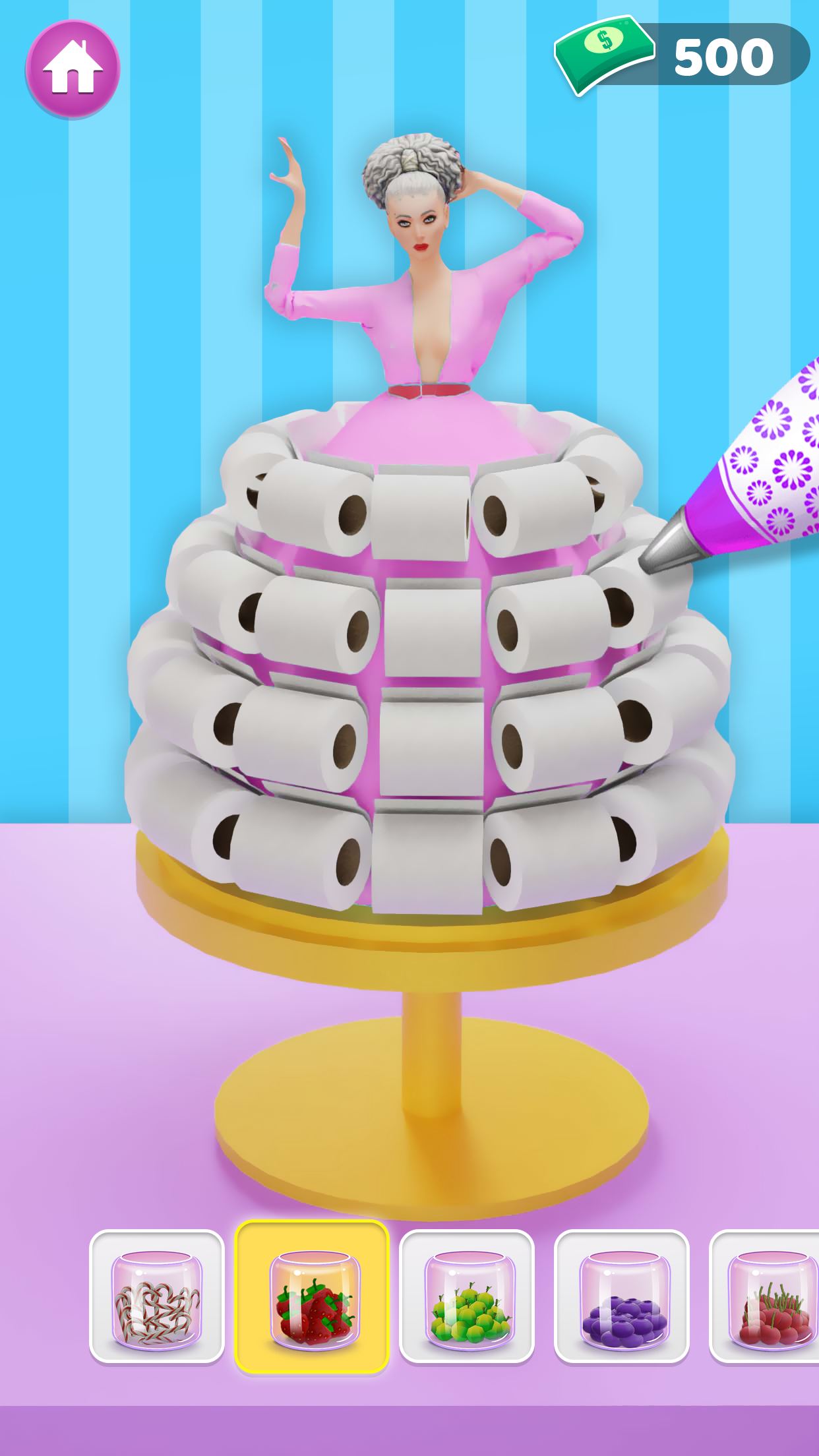 اسکرین شات 3 بازی Icing on Doll Cake maker Game