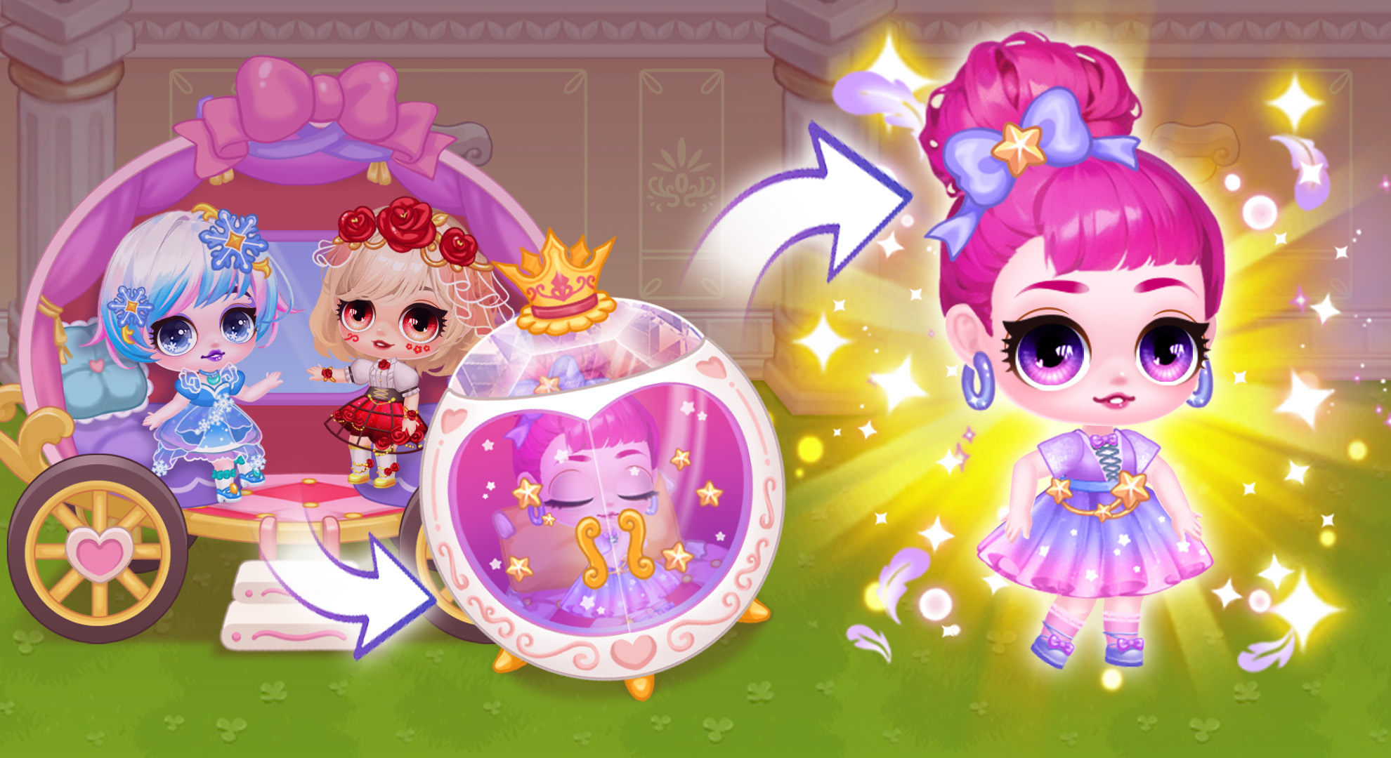 اسکرین شات 3 بازی Sweet Dolls: Princess Dress Up