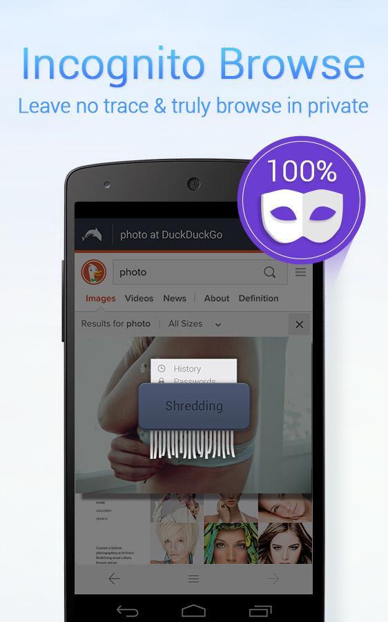 اسکرین شات 2 برنامه Dolphin Zero Incognito Browser