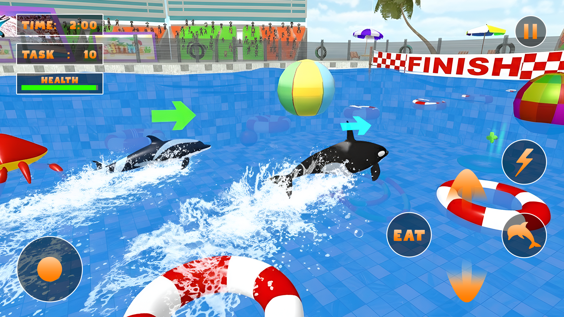اسکرین شات 2 بازی Shark Dolphin sim Game Show