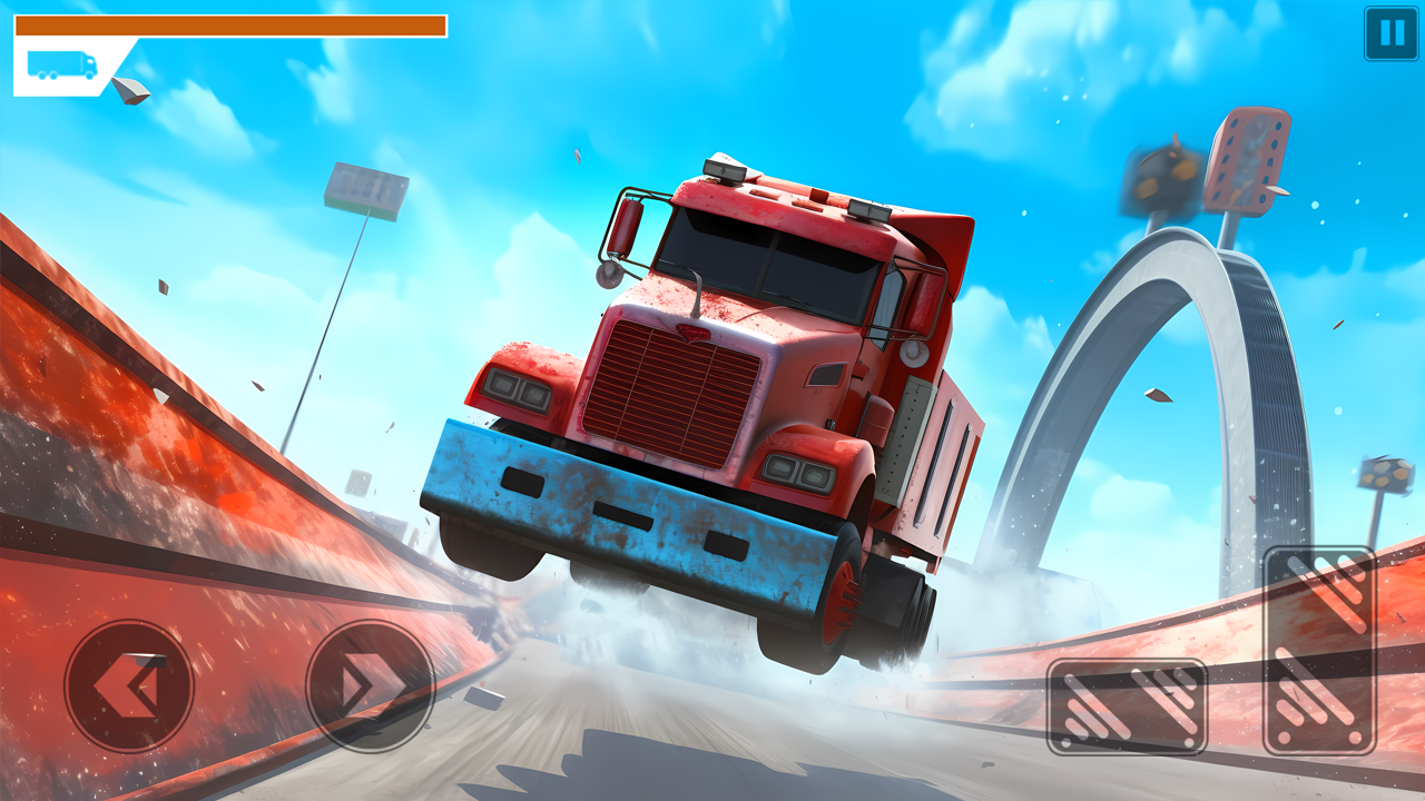 اسکرین شات 4 برنامه Monster Truck Stunt Derby Game