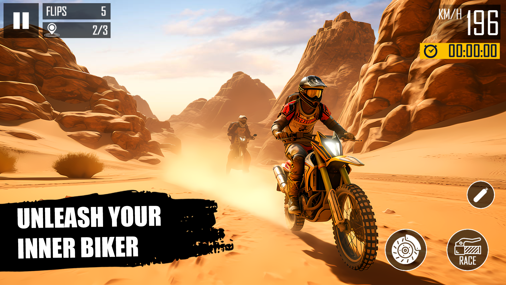 اسکرین شات 1 برنامه Ultimate Bike Stunt: Bike Game