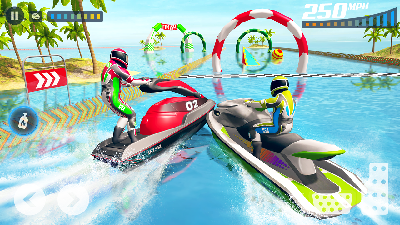 اسکرین شات 4 برنامه Jet Ski Boat Game: Water Games