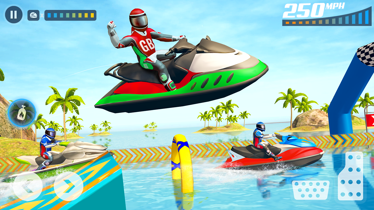 اسکرین شات 2 برنامه Jet Ski Boat Game: Water Games