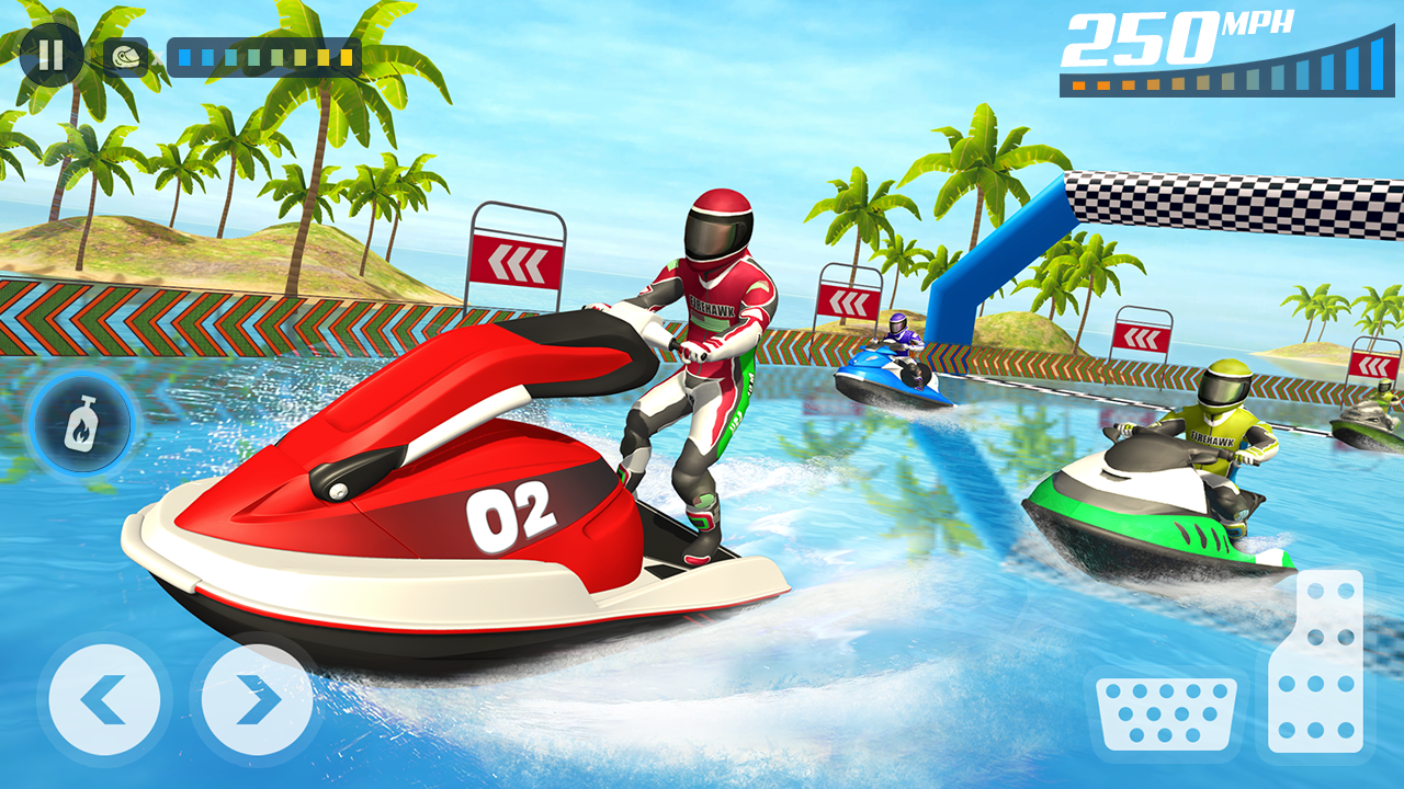 اسکرین شات 1 برنامه Jet Ski Boat Game: Water Games