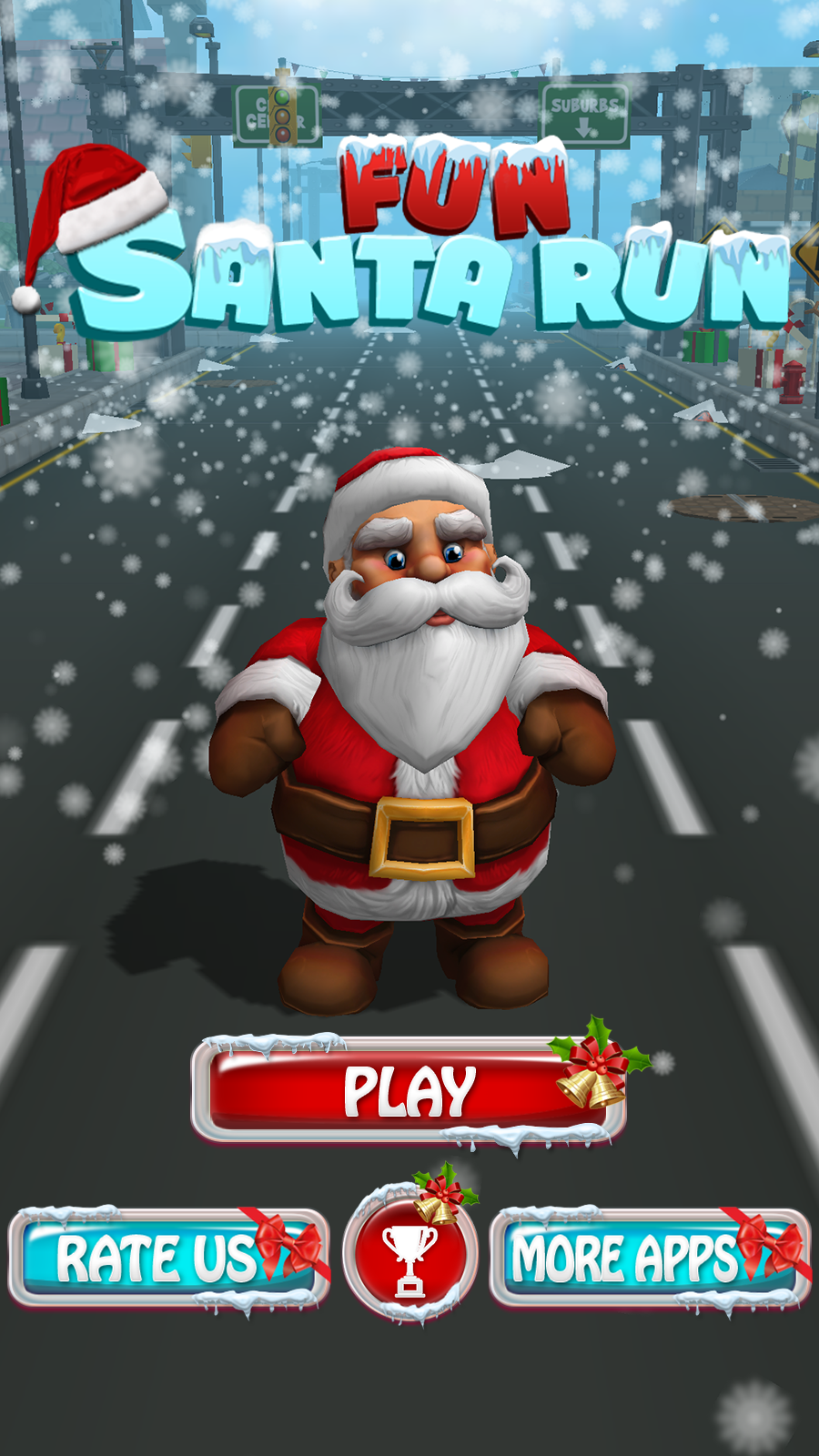 اسکرین شات 1 بازی Fun Santa Run-Christmas Runner