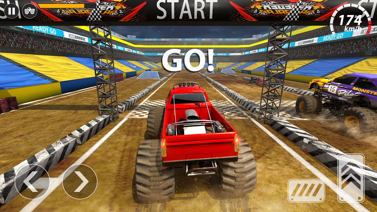 اسکرین شات 5 برنامه US Monster Truck Games Derby