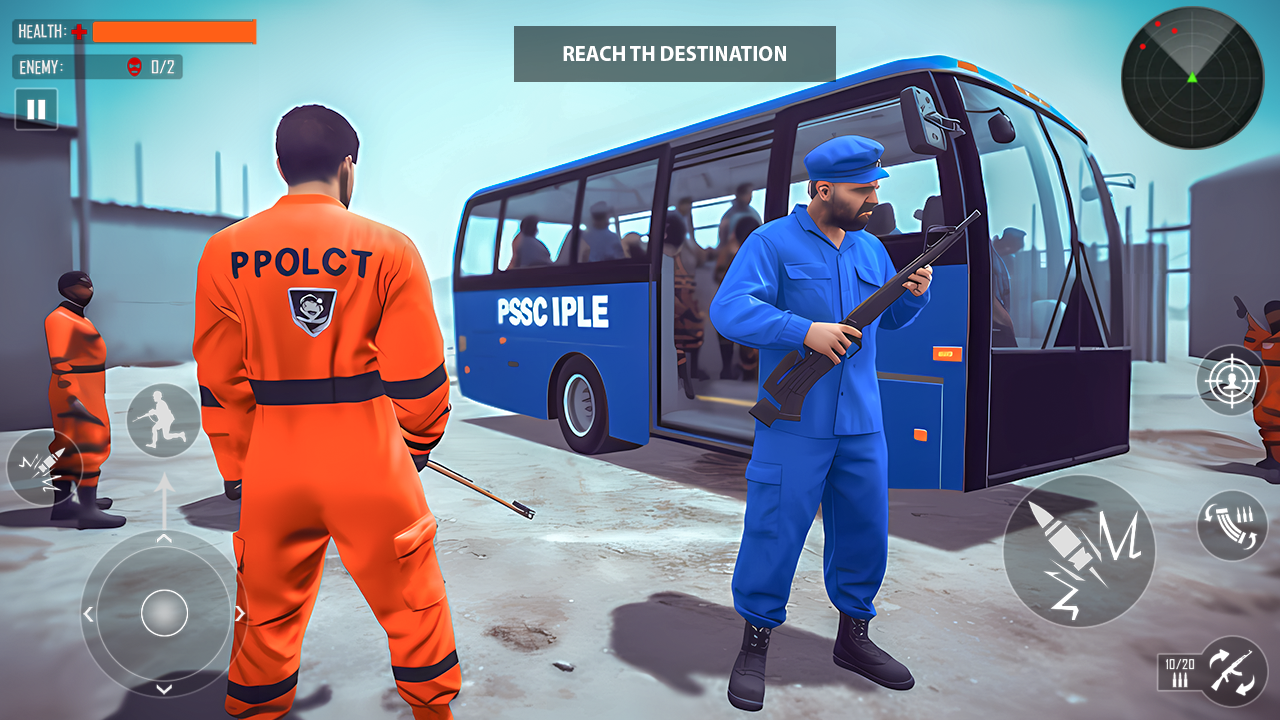 اسکرین شات 8 برنامه Prison Transport: Police Game