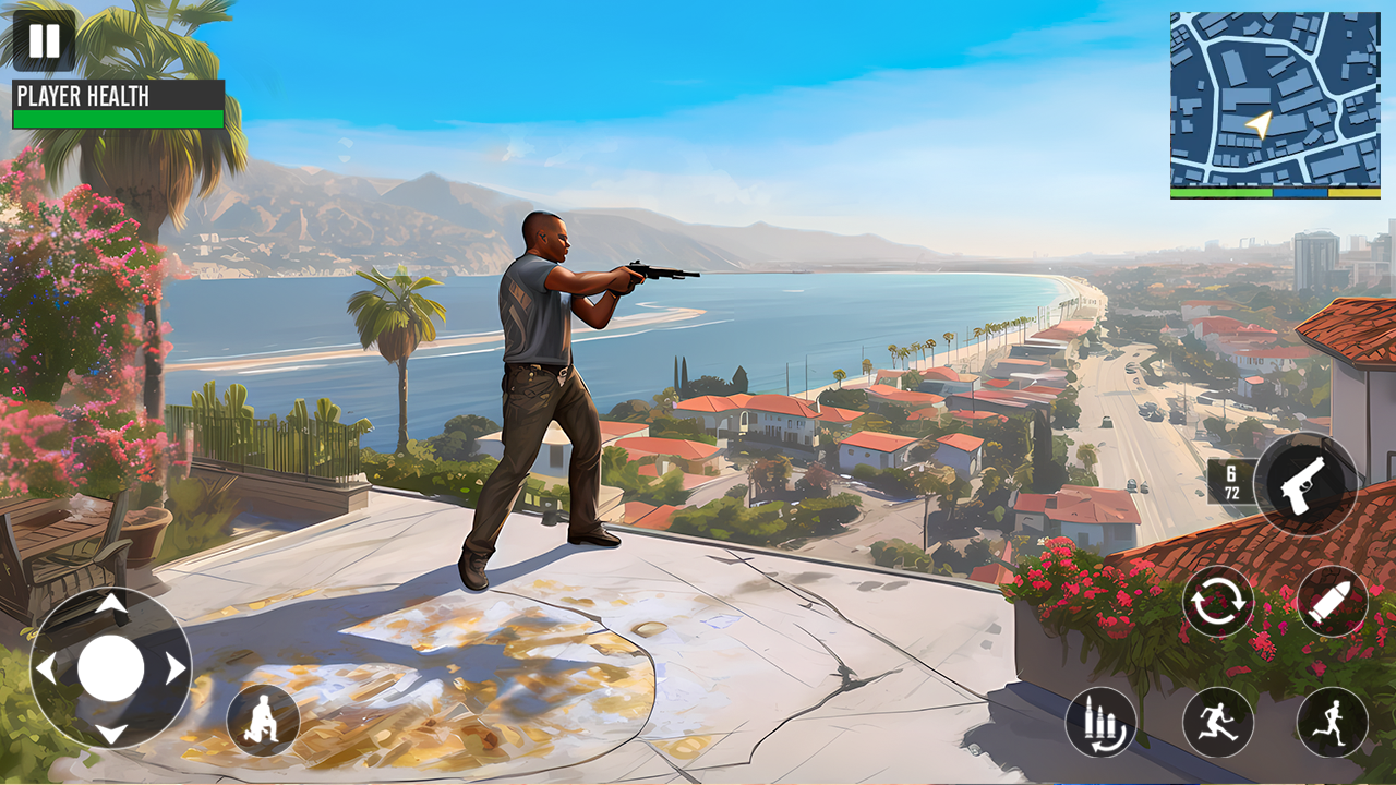 اسکرین شات 5 برنامه Real Gangster Game Vegas Crime