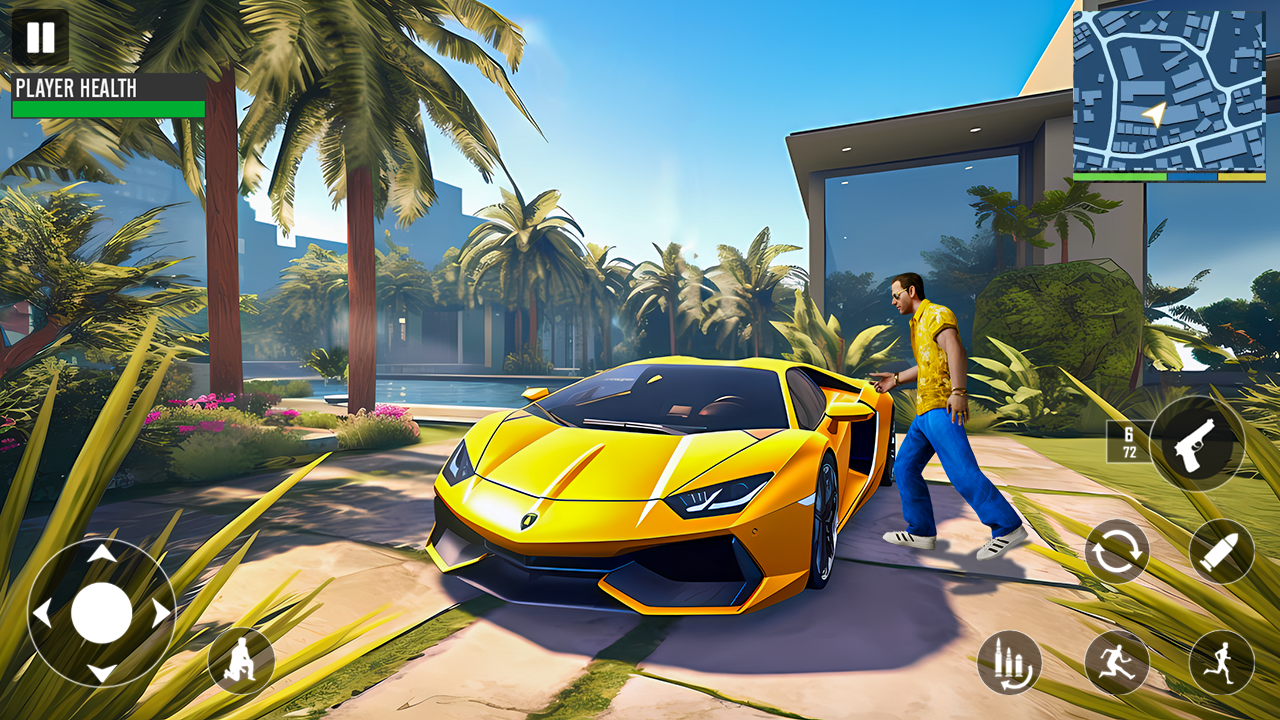 اسکرین شات 4 برنامه Real Gangster Game Vegas Crime