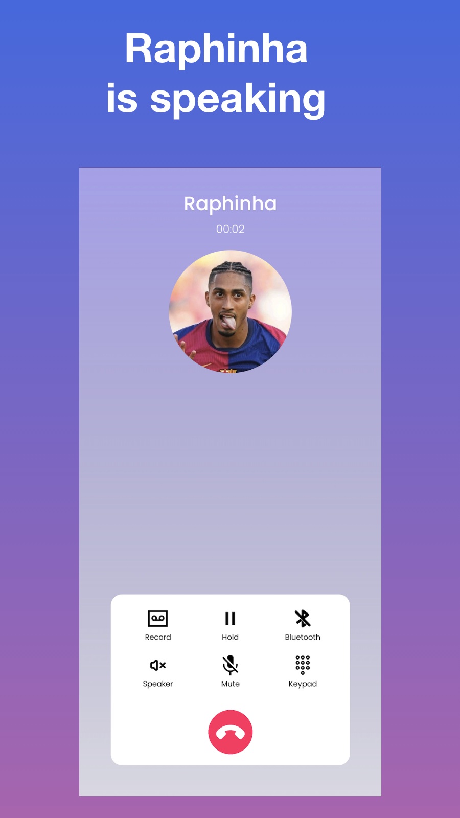 اسکرین شات 3 برنامه Raphinha Fake Video Call
