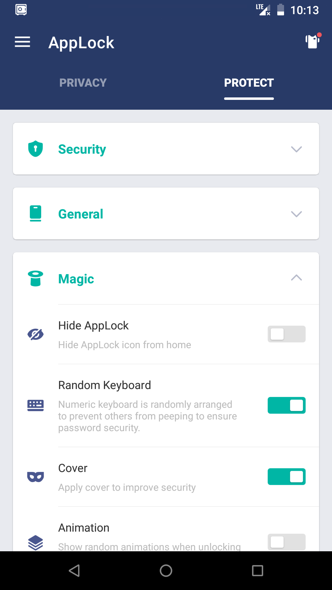 اسکرین شات 7 برنامه AppLock