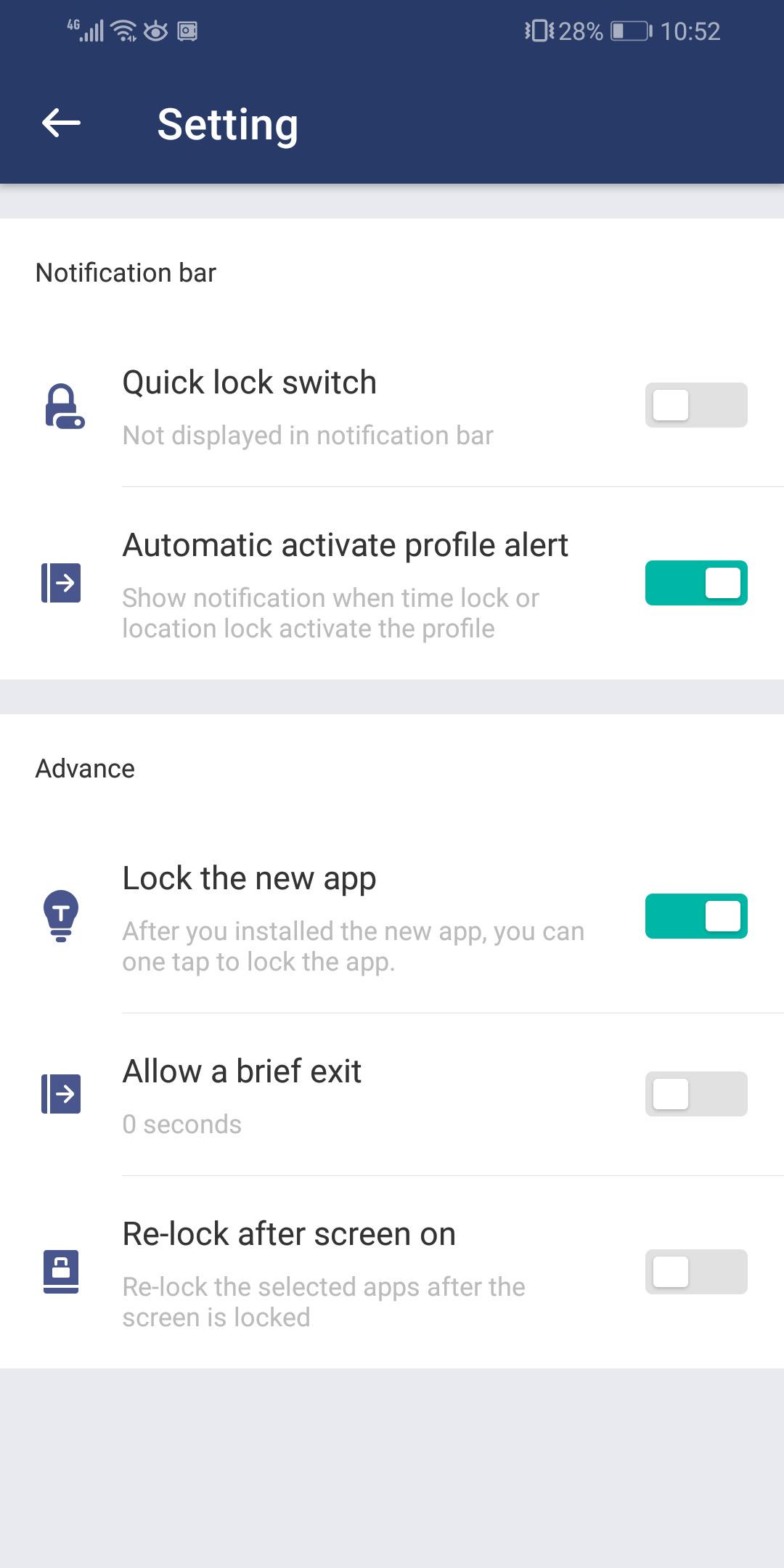 اسکرین شات 4 برنامه AppLock Lite