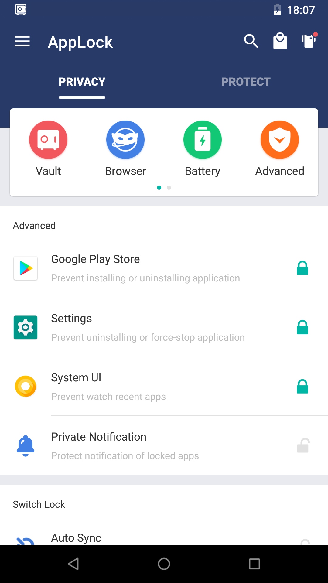 اسکرین شات 2 برنامه AppLock