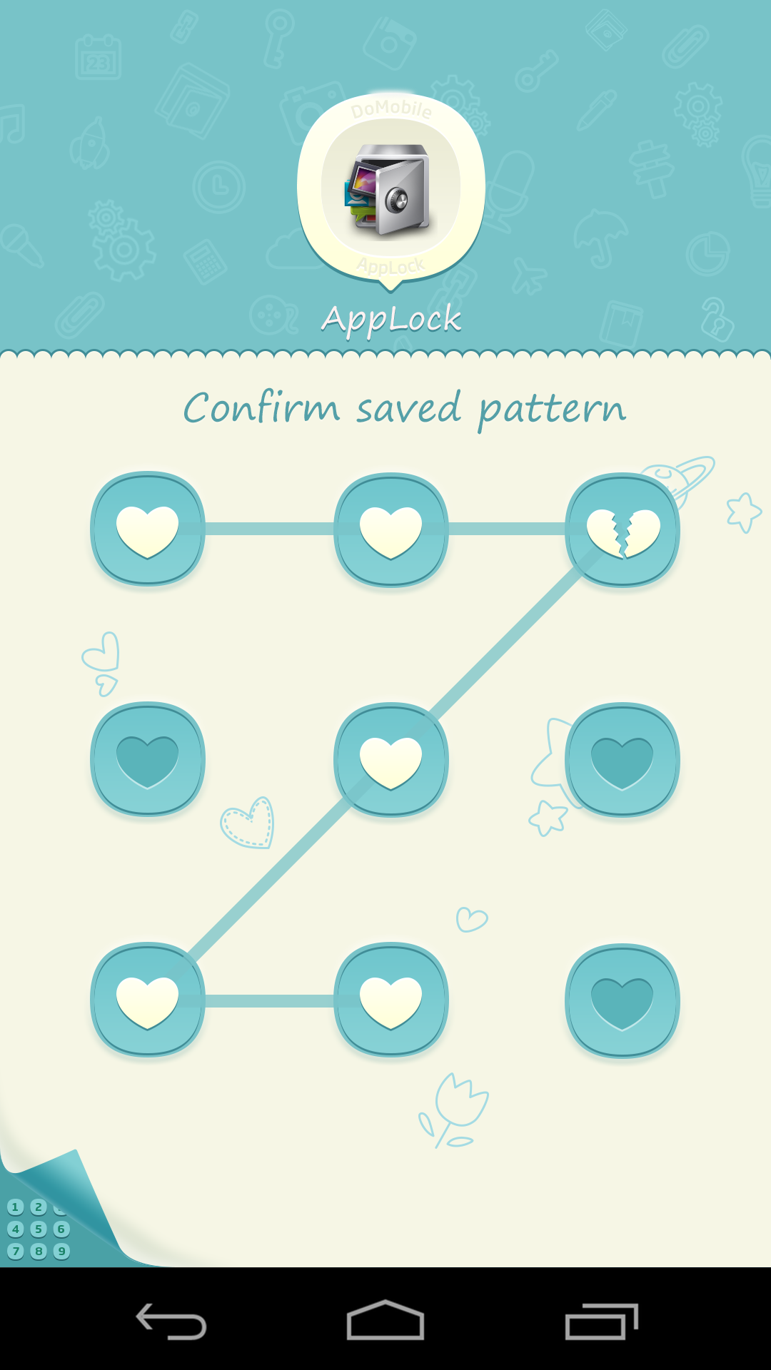 اسکرین شات 1 برنامه AppLock Theme Blue