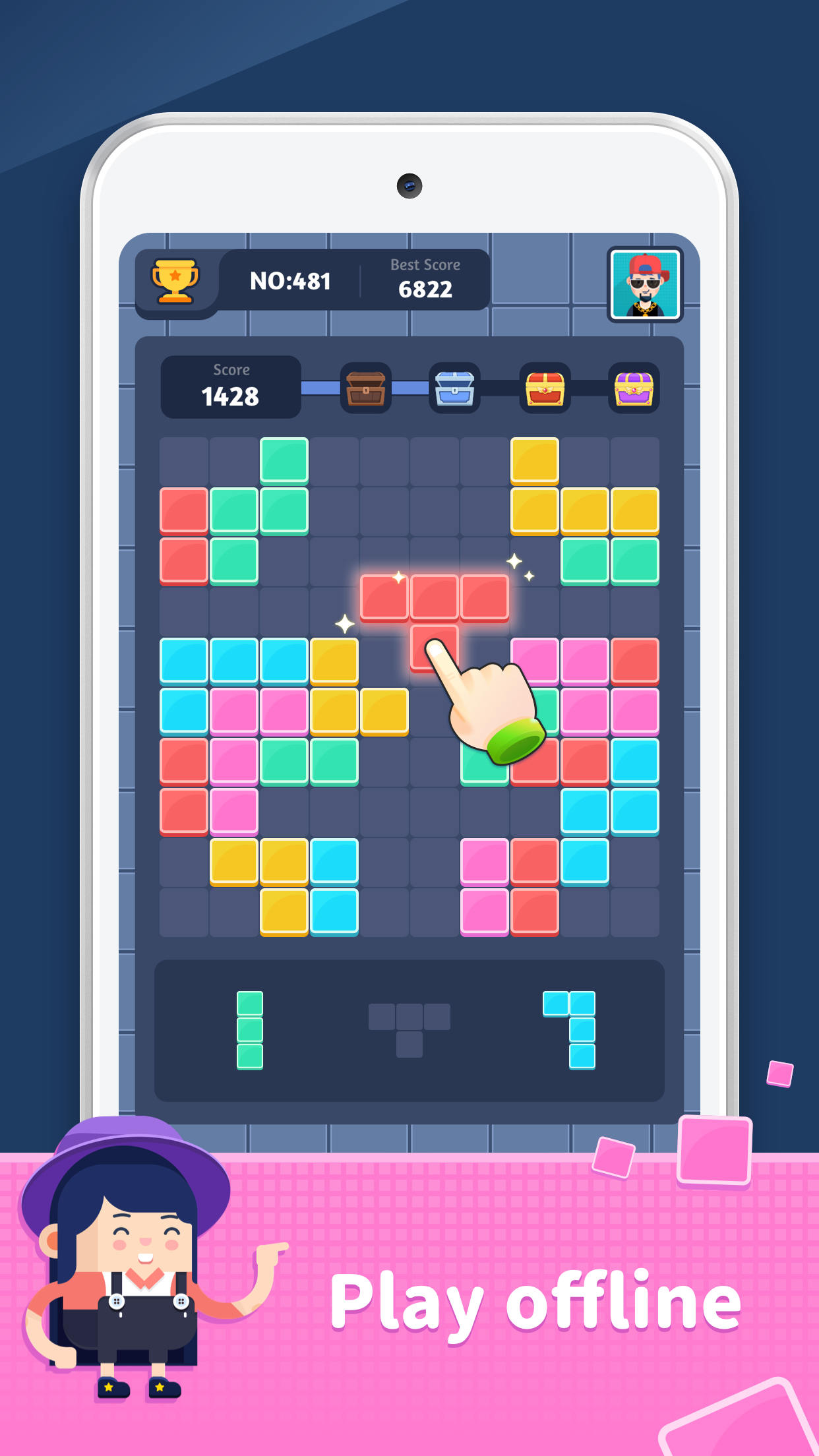 اسکرین شات 3 بازی Block puzzle