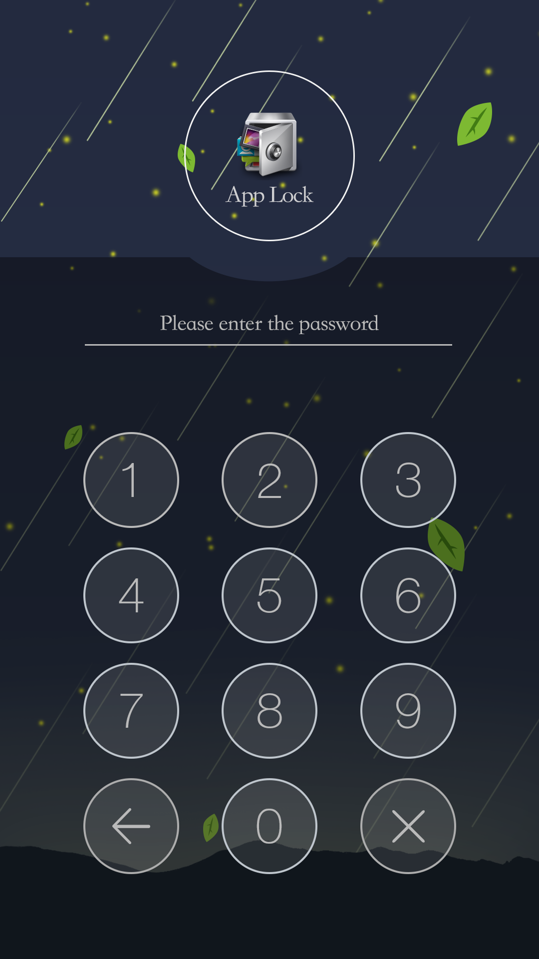 اسکرین شات 1 برنامه AppLock Theme RainDrop