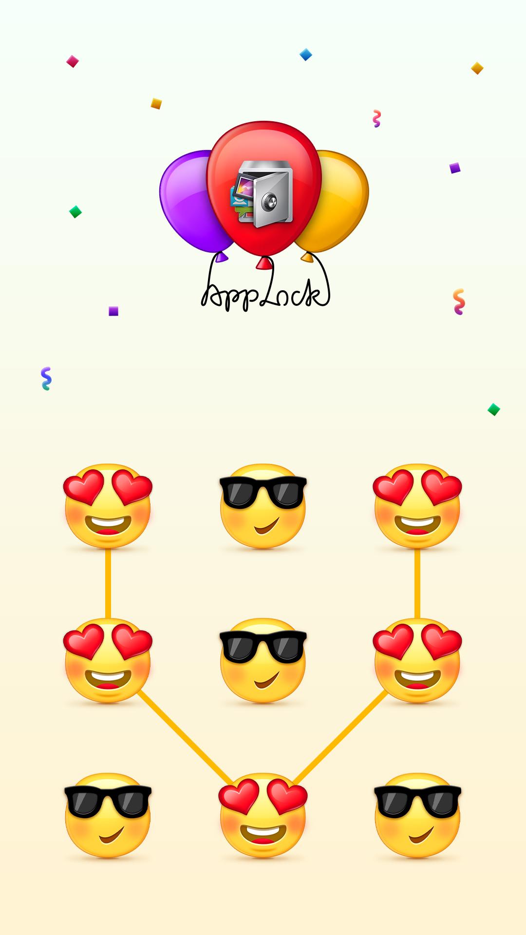 اسکرین شات 1 برنامه AppLock Theme Emoji