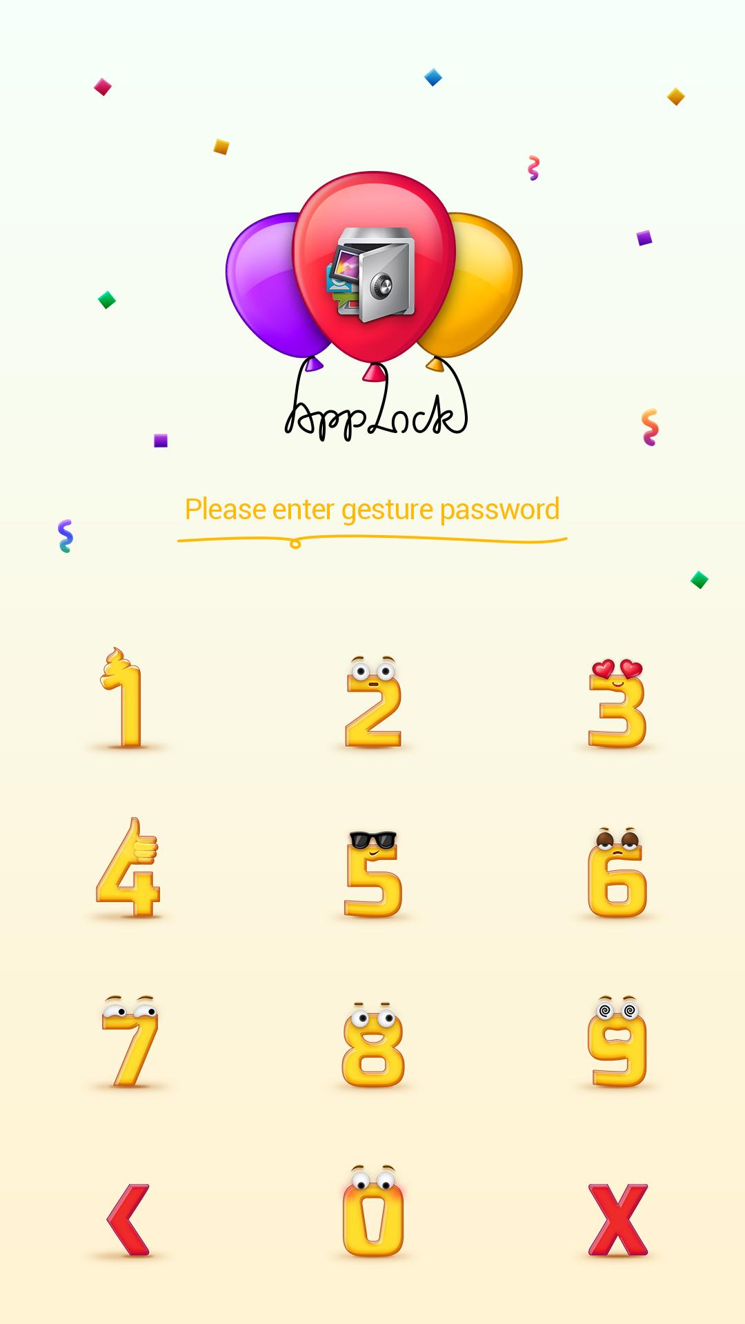اسکرین شات 2 برنامه AppLock Theme Emoji