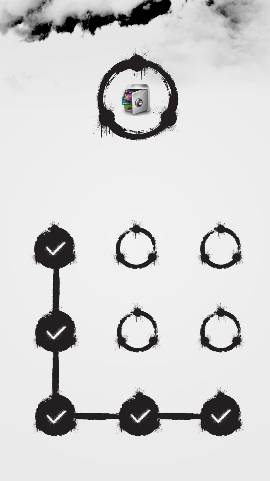 اسکرین شات 1 برنامه AppLock Theme Ink