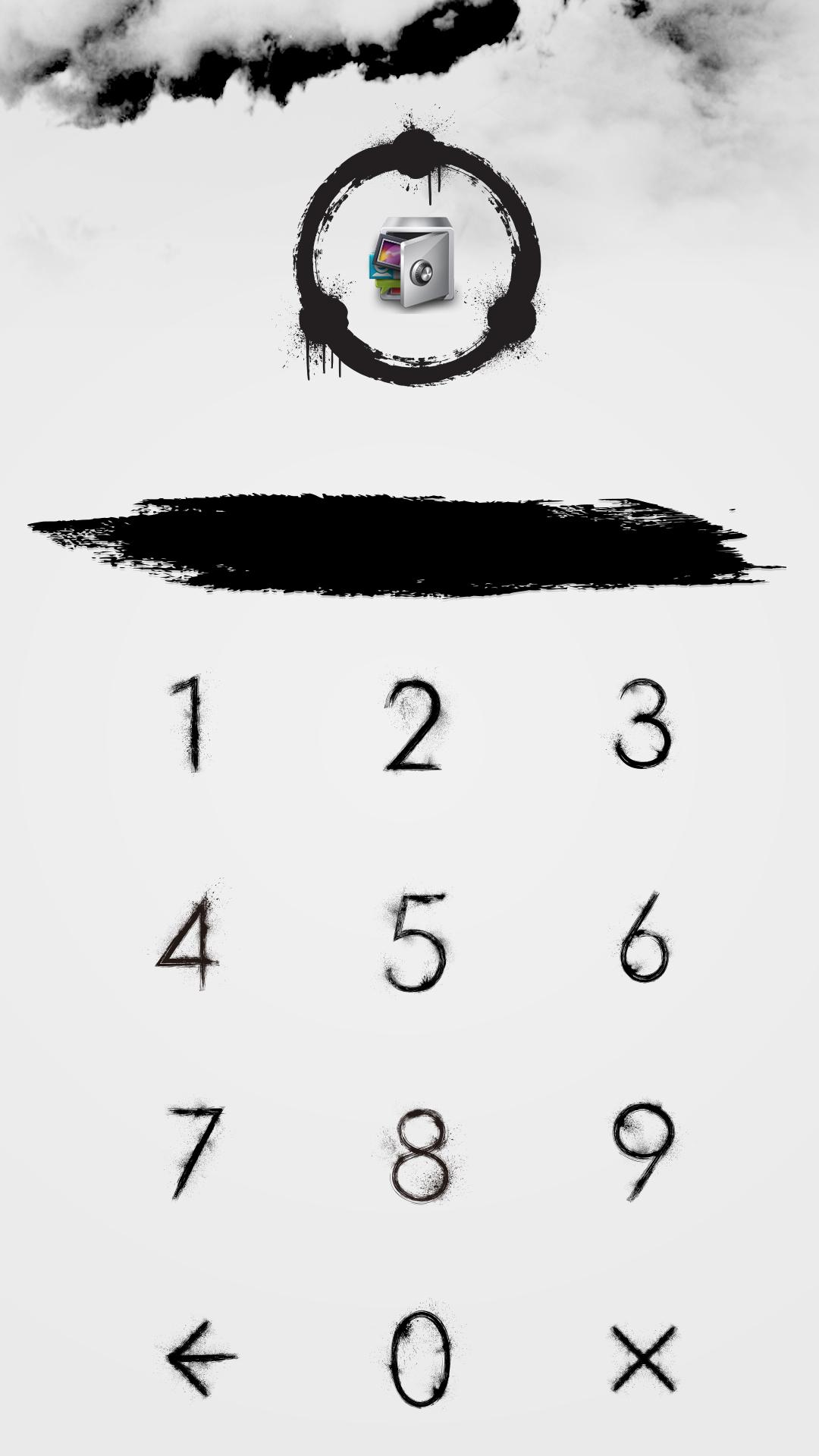 اسکرین شات 2 برنامه AppLock Theme Ink