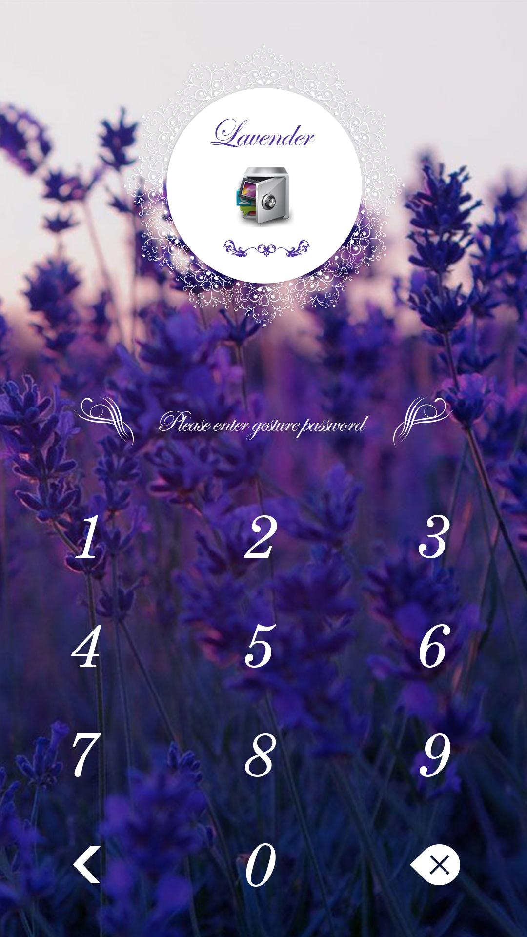 اسکرین شات 2 برنامه AppLock Theme Lavender
