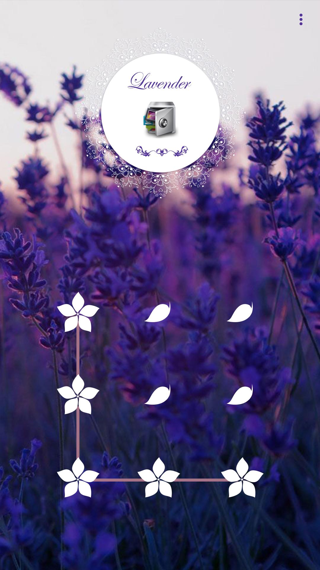 اسکرین شات 1 برنامه AppLock Theme Lavender