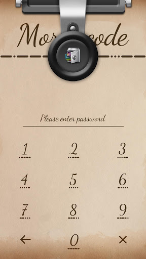اسکرین شات 1 برنامه AppLock Theme MorseCode