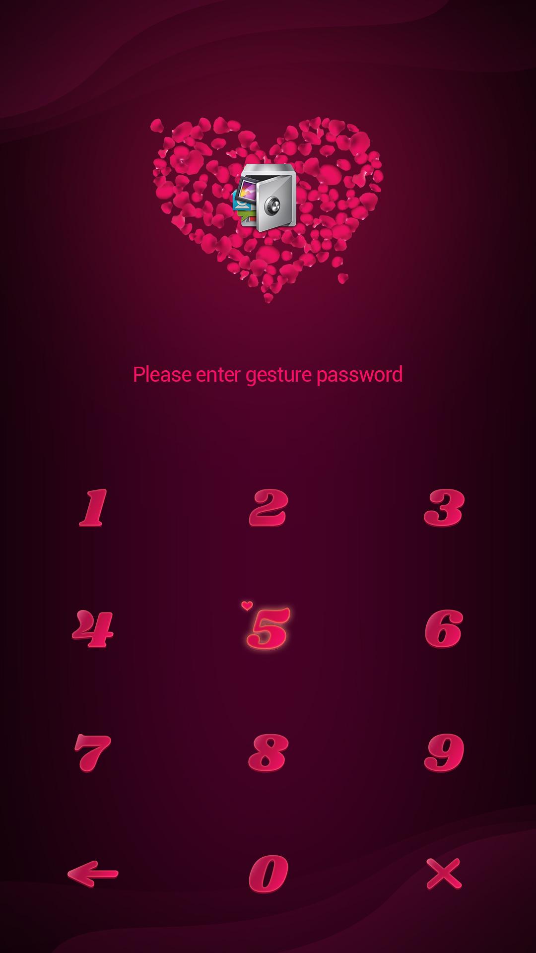 اسکرین شات 2 برنامه AppLock Theme Rose