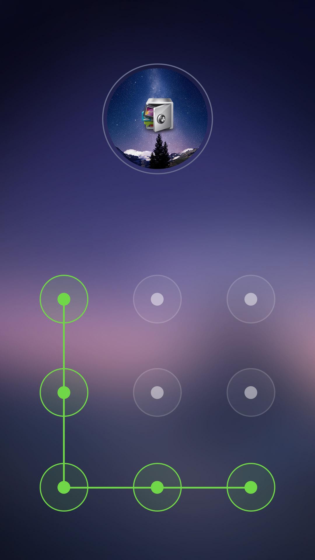 اسکرین شات 2 برنامه AppLock Theme SilentNight