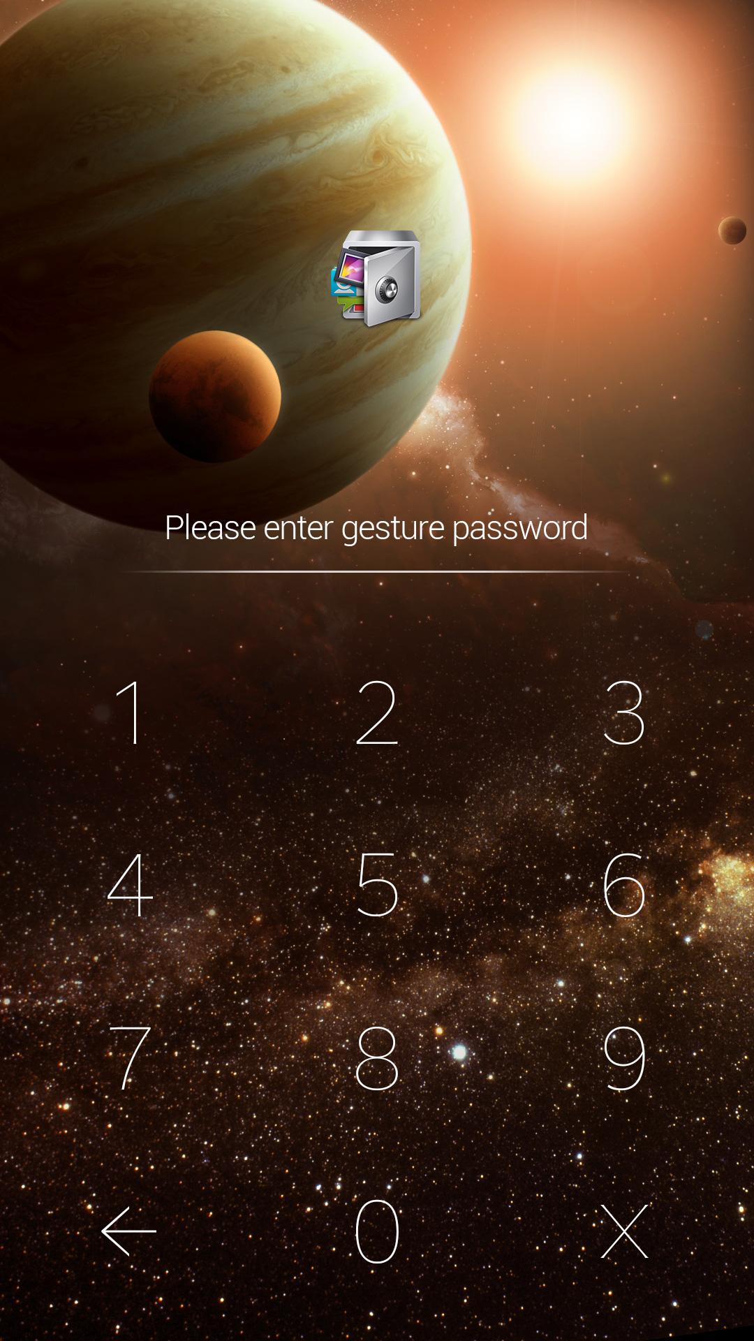 اسکرین شات 2 برنامه AppLock Theme Universe