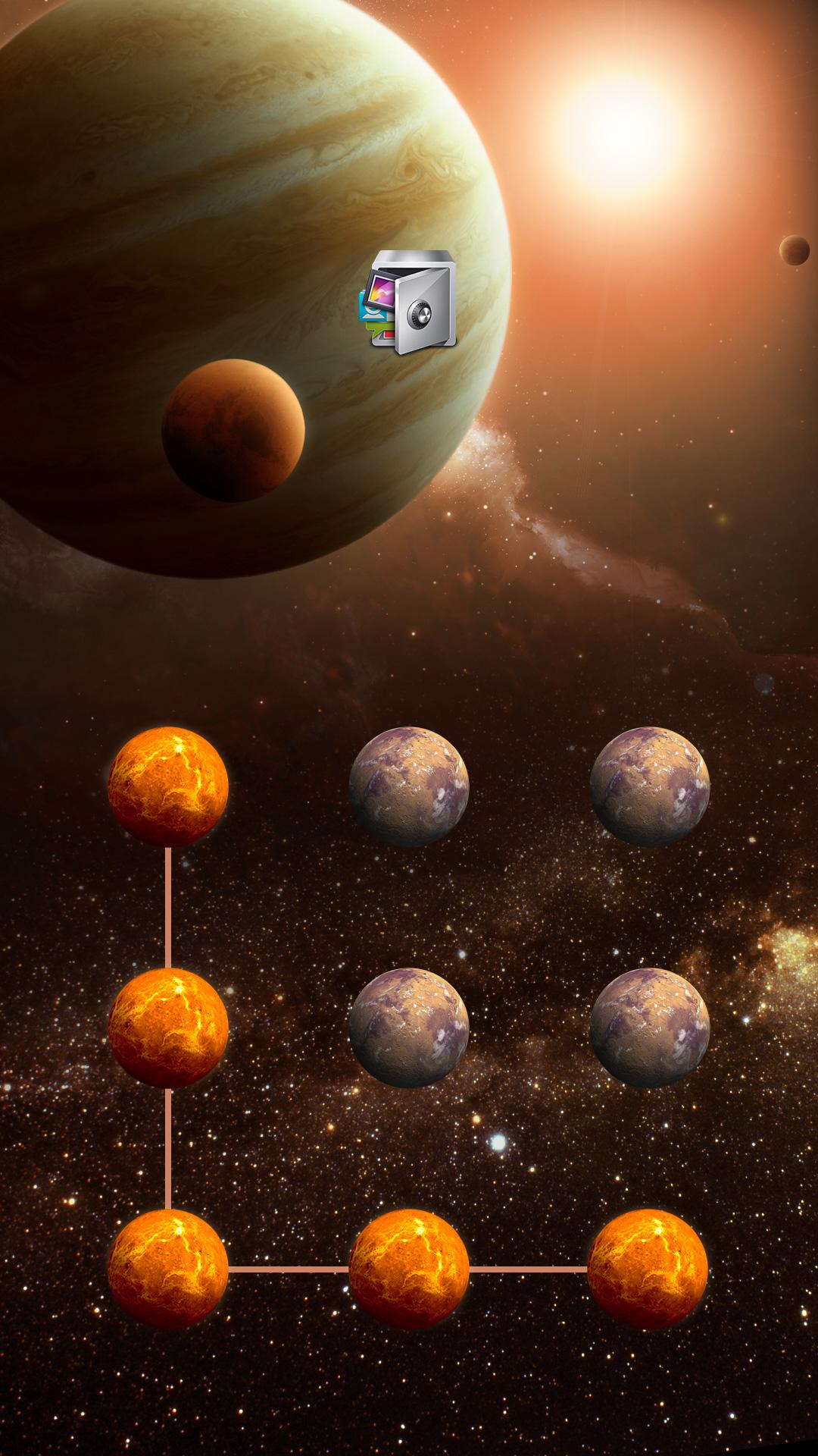 اسکرین شات 1 برنامه AppLock Theme Universe