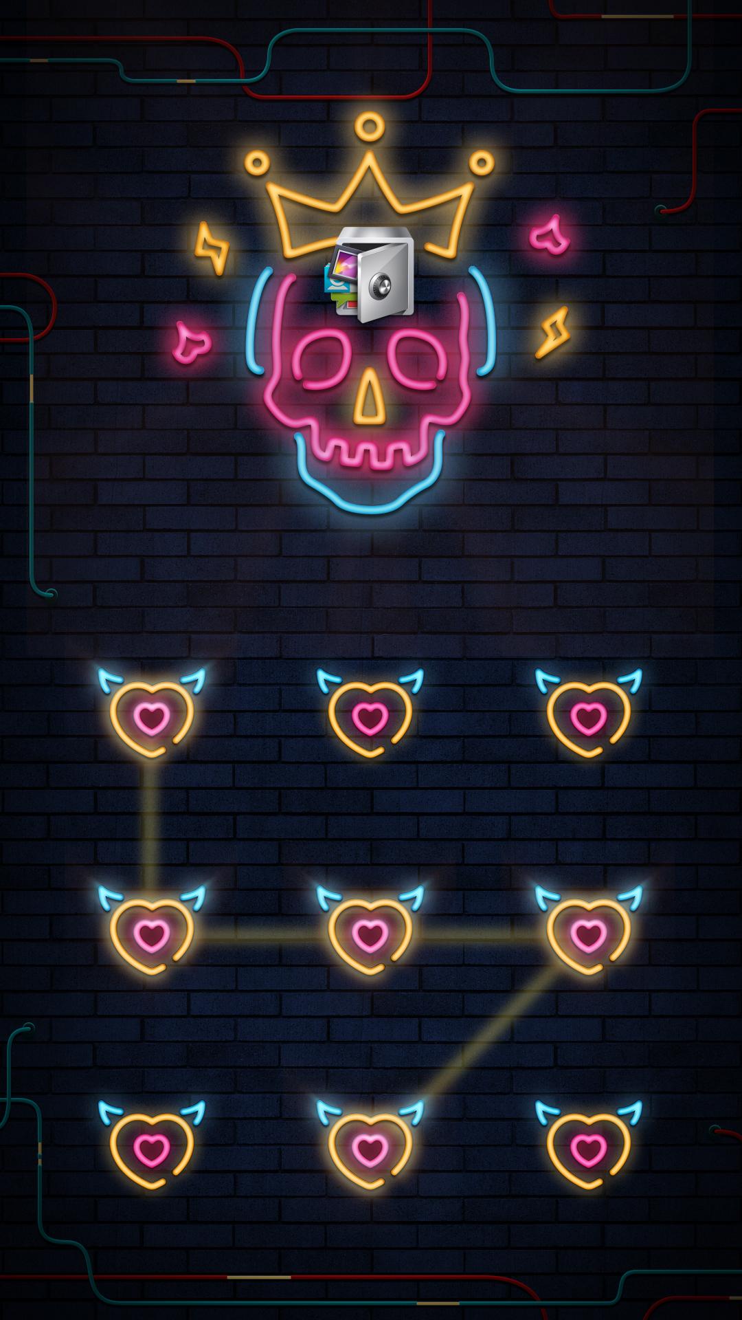 اسکرین شات 1 برنامه AppLock Live Theme Skull