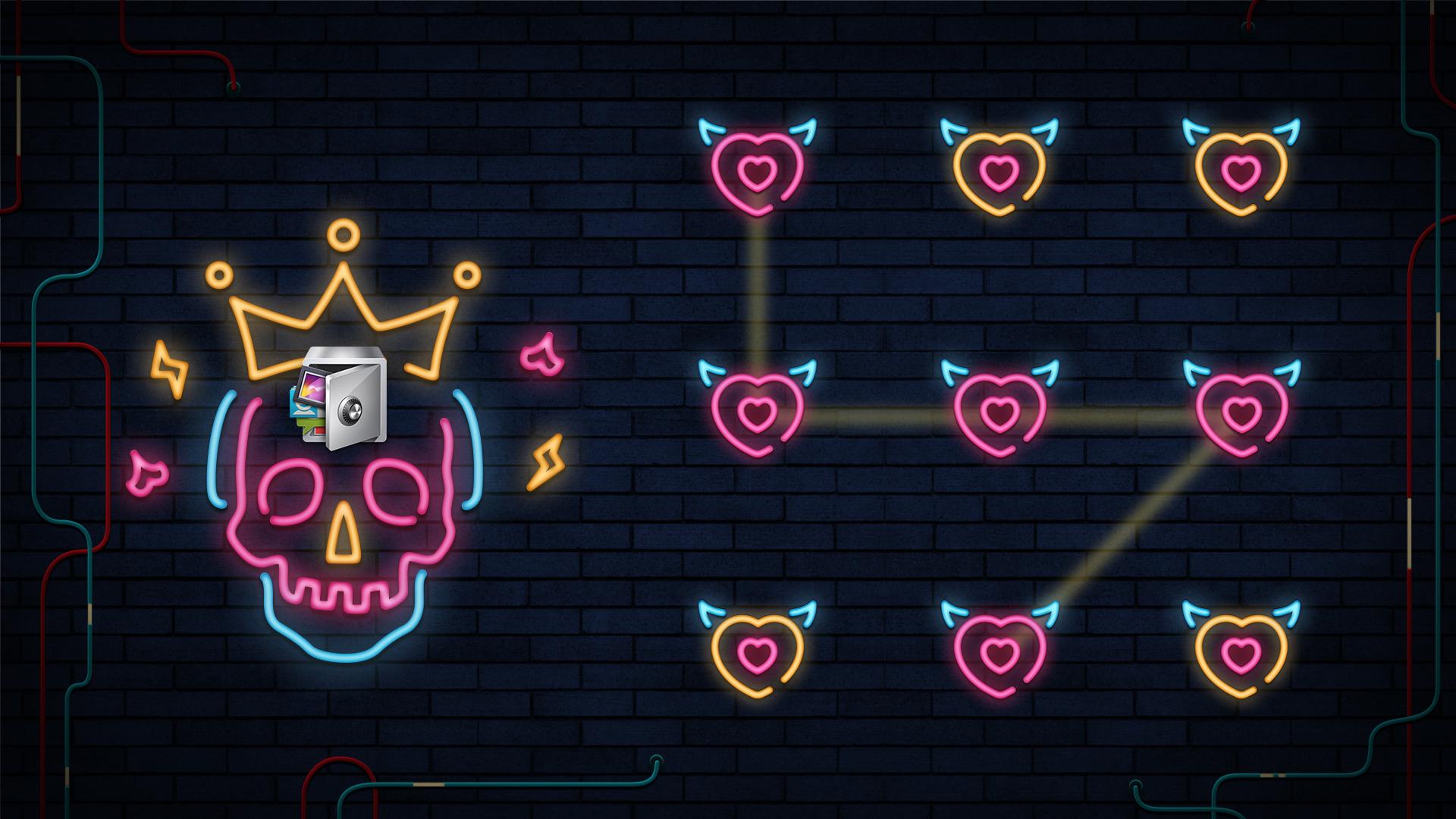 اسکرین شات 4 برنامه AppLock Live Theme Skull