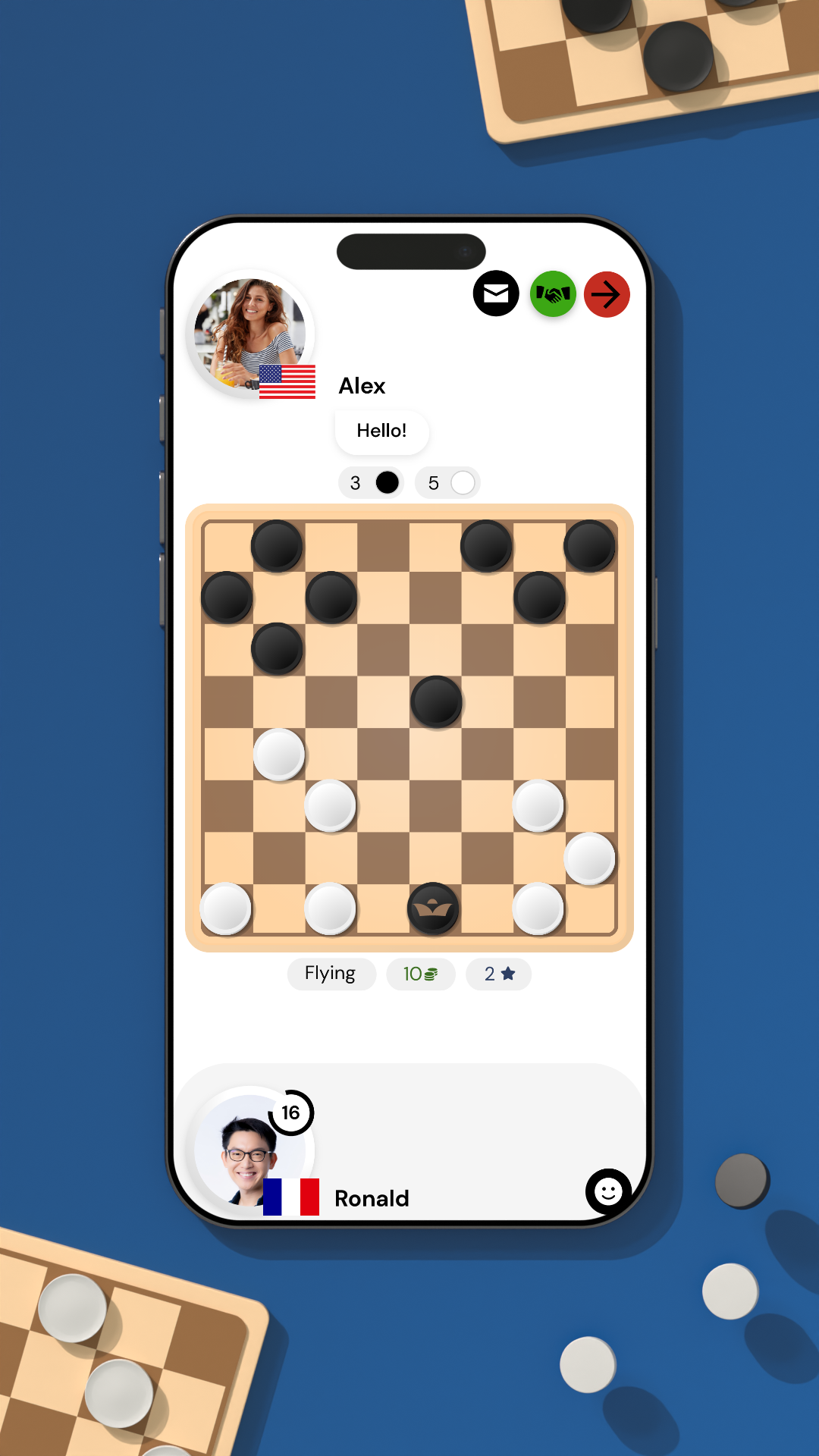 اسکرین شات 1 بازی Checkers Online | Dama Online