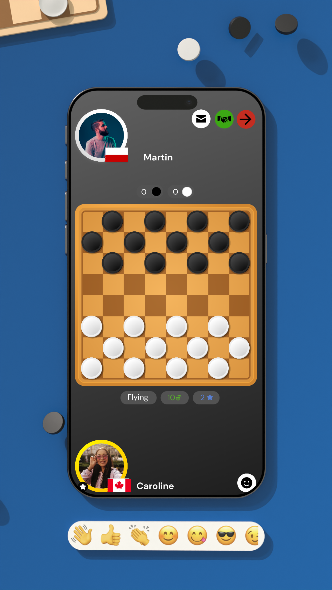 اسکرین شات 2 بازی Checkers Online | Dama Online