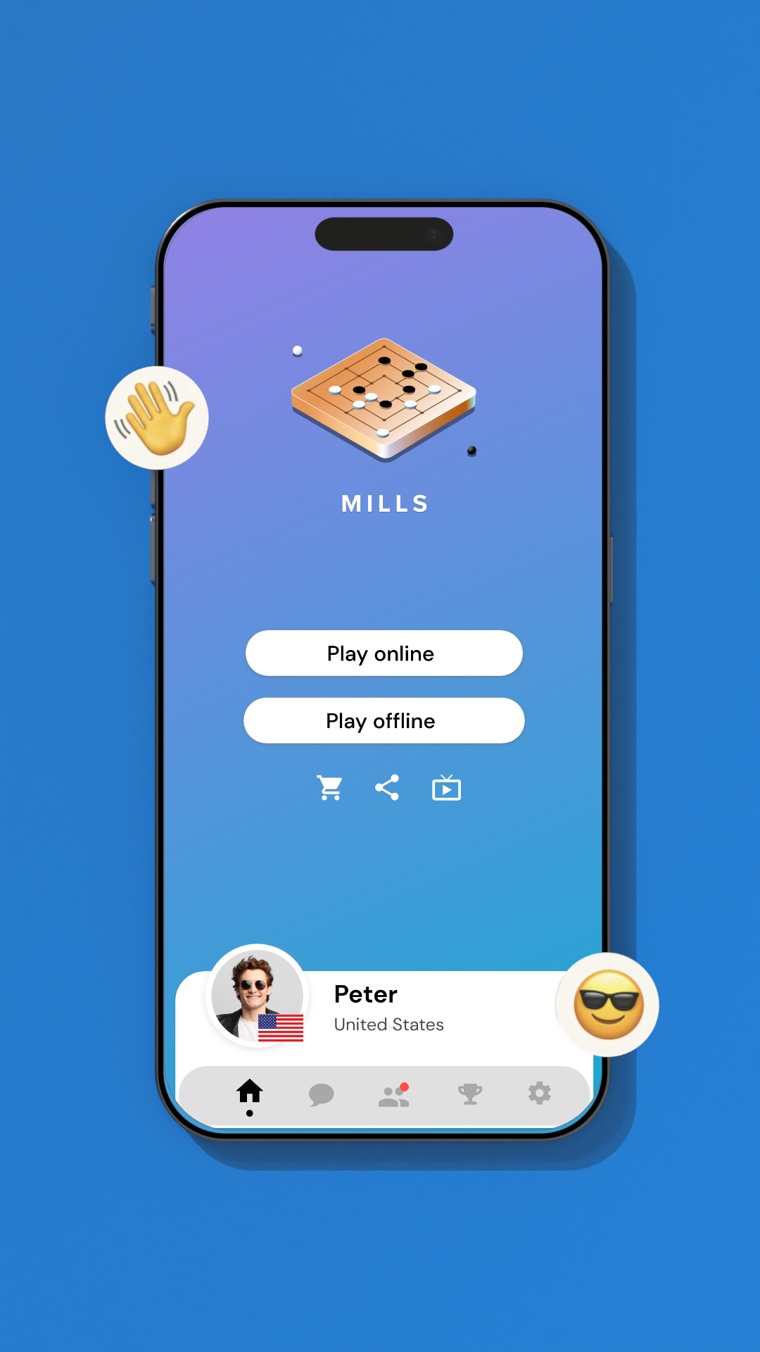 اسکرین شات 7 بازی Mills | Nine Men's Morris