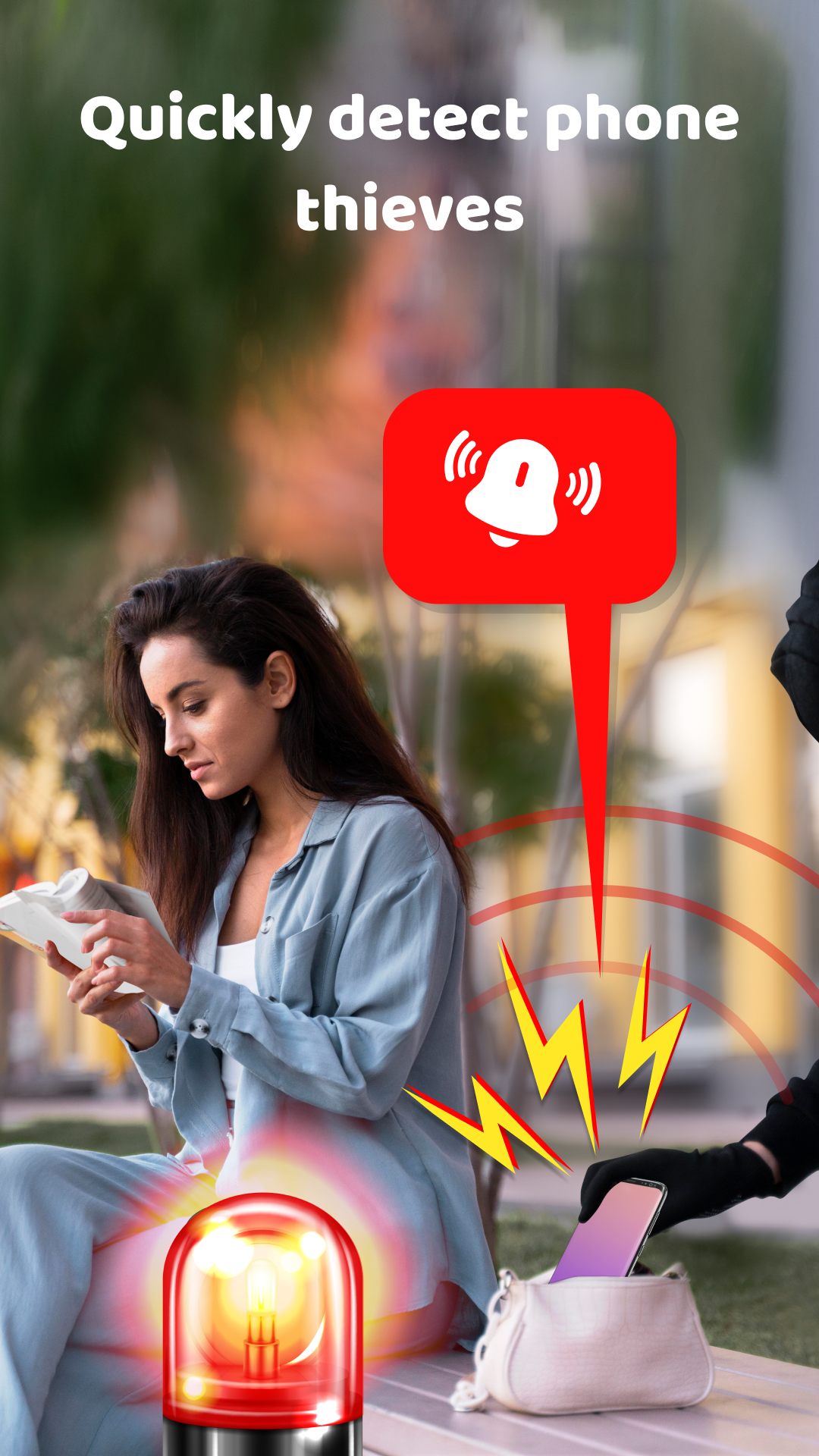 اسکرین شات 4 برنامه Don't Touch My Phone: Alarm
