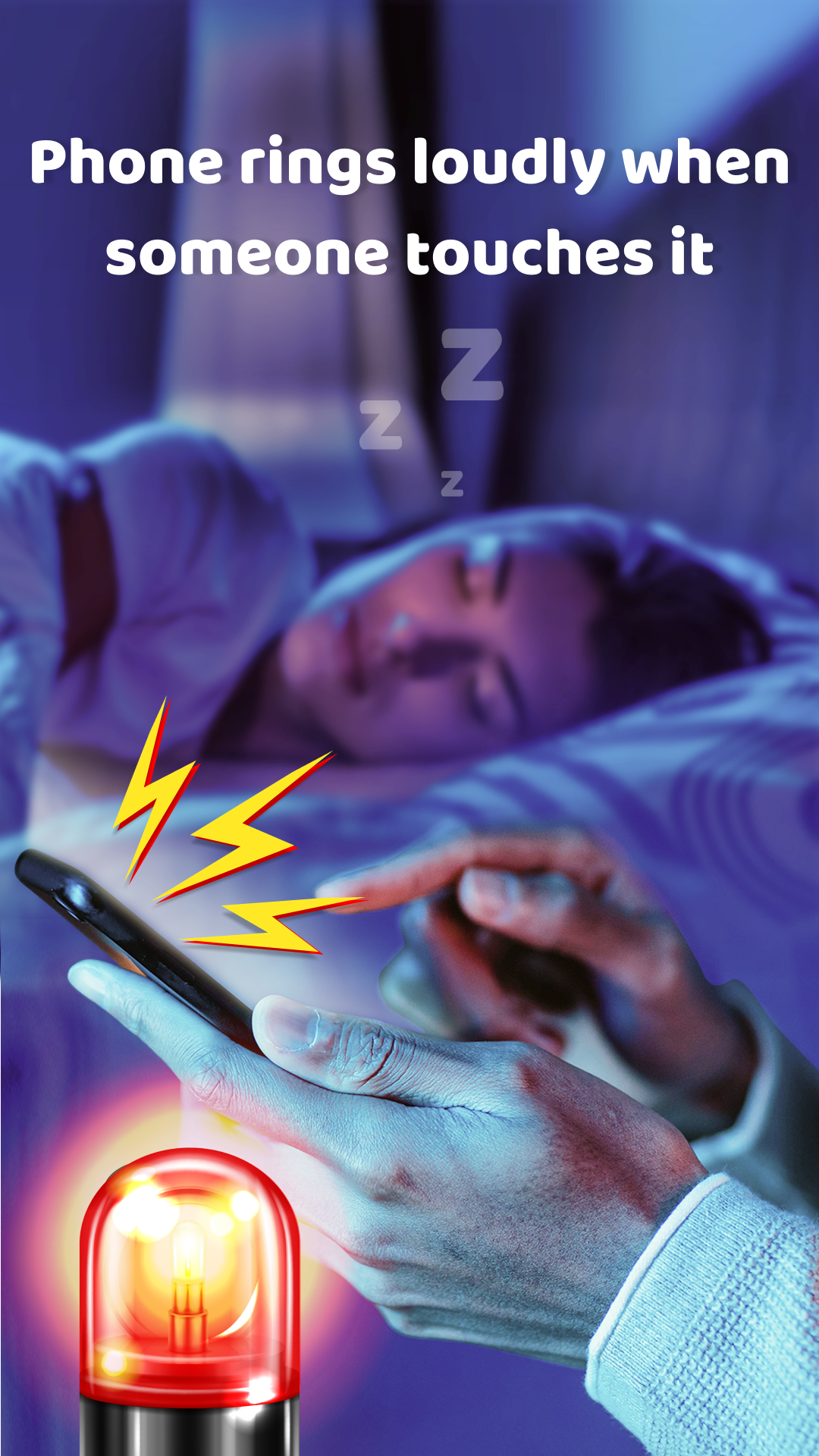 اسکرین شات 1 برنامه Don't Touch My Phone: Alarm