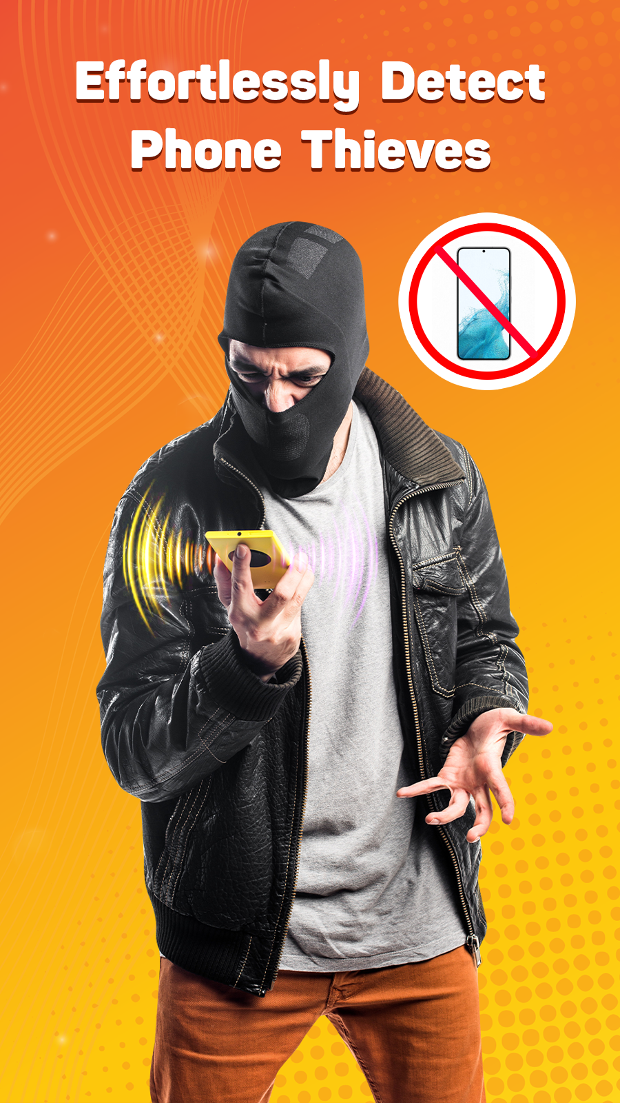 اسکرین شات 1 برنامه Don't touch phone with Alarm