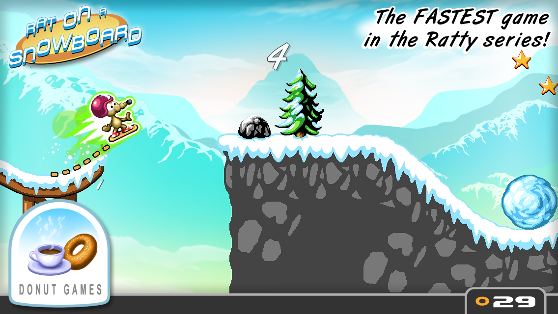 اسکرین شات 1 بازی Rat On A Snowboard