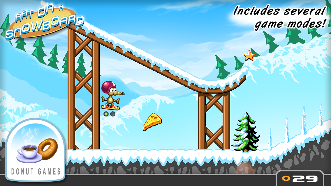 اسکرین شات 3 بازی Rat On A Snowboard