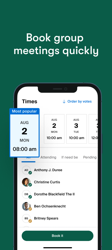 اسکرین شات 3 برنامه Doodle - Easy Scheduling