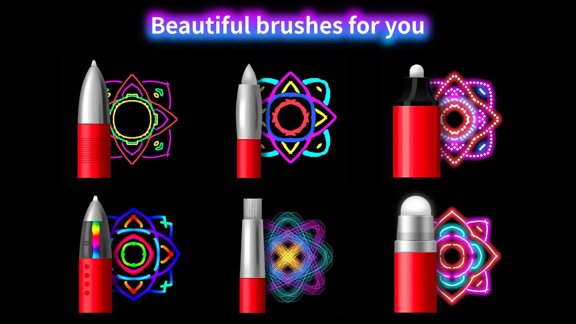 اسکرین شات 1 برنامه Doodle Master - Glow Art