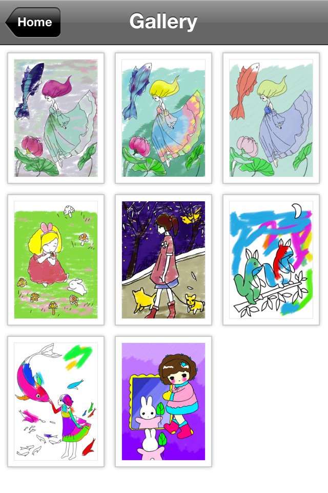 اسکرین شات 6 بازی Princess Coloring Book