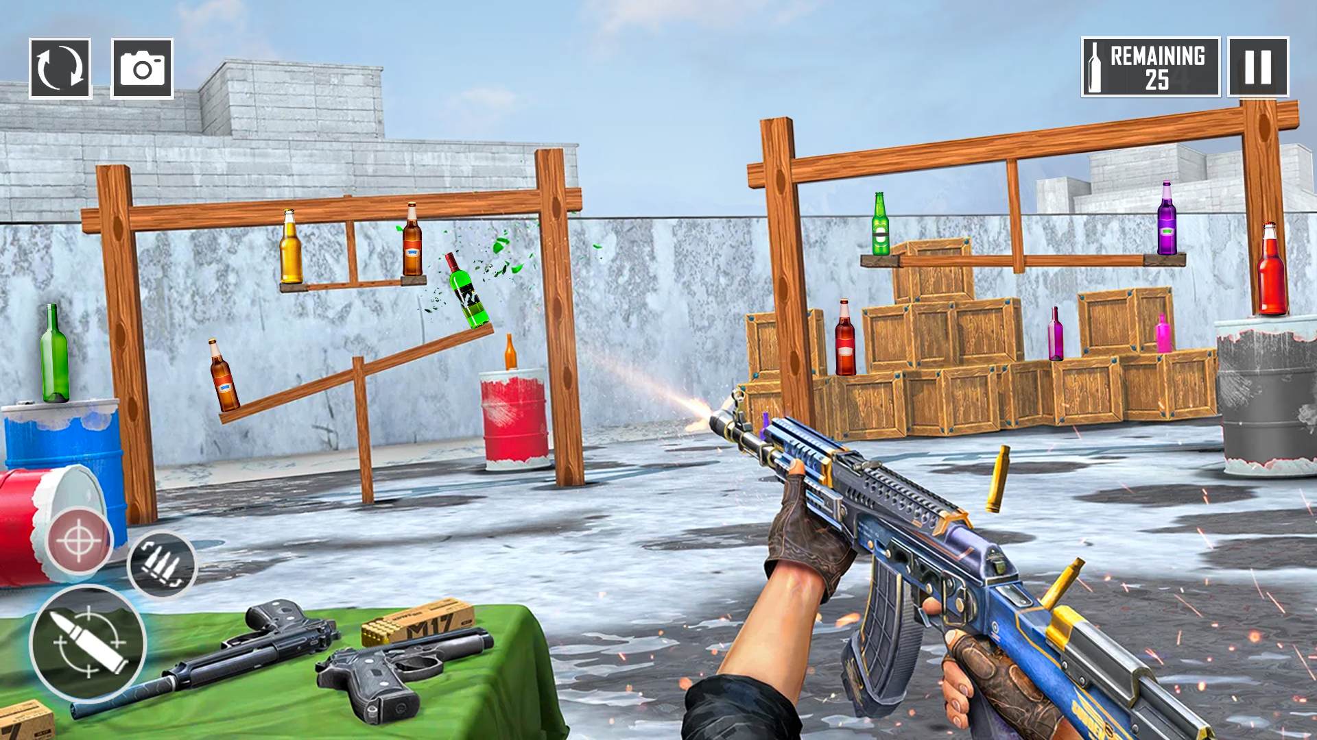 اسکرین شات 7 بازی Offline Bottle Shooting Games