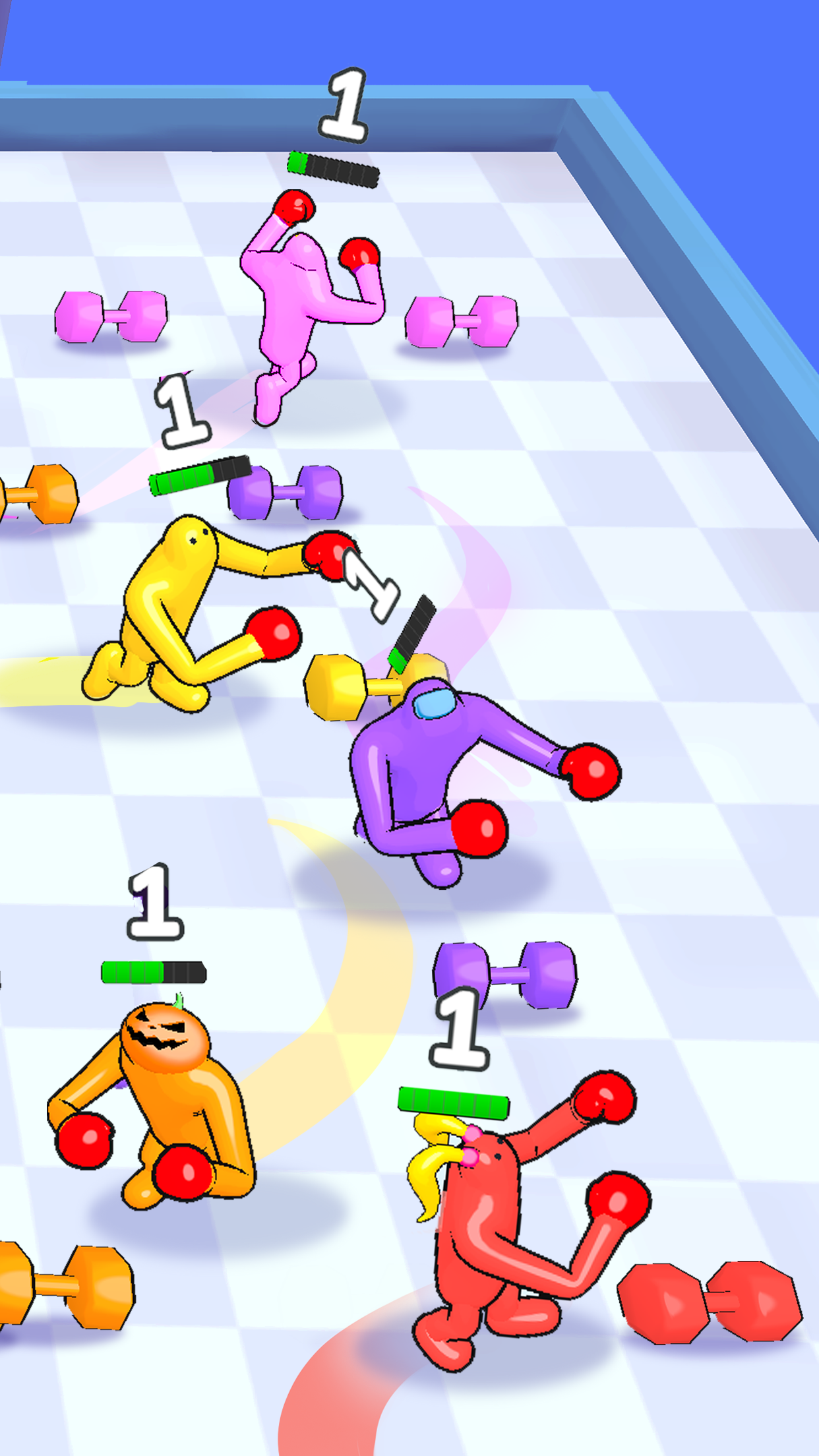 اسکرین شات 6 بازی Punchy Race: Run & Fight Game