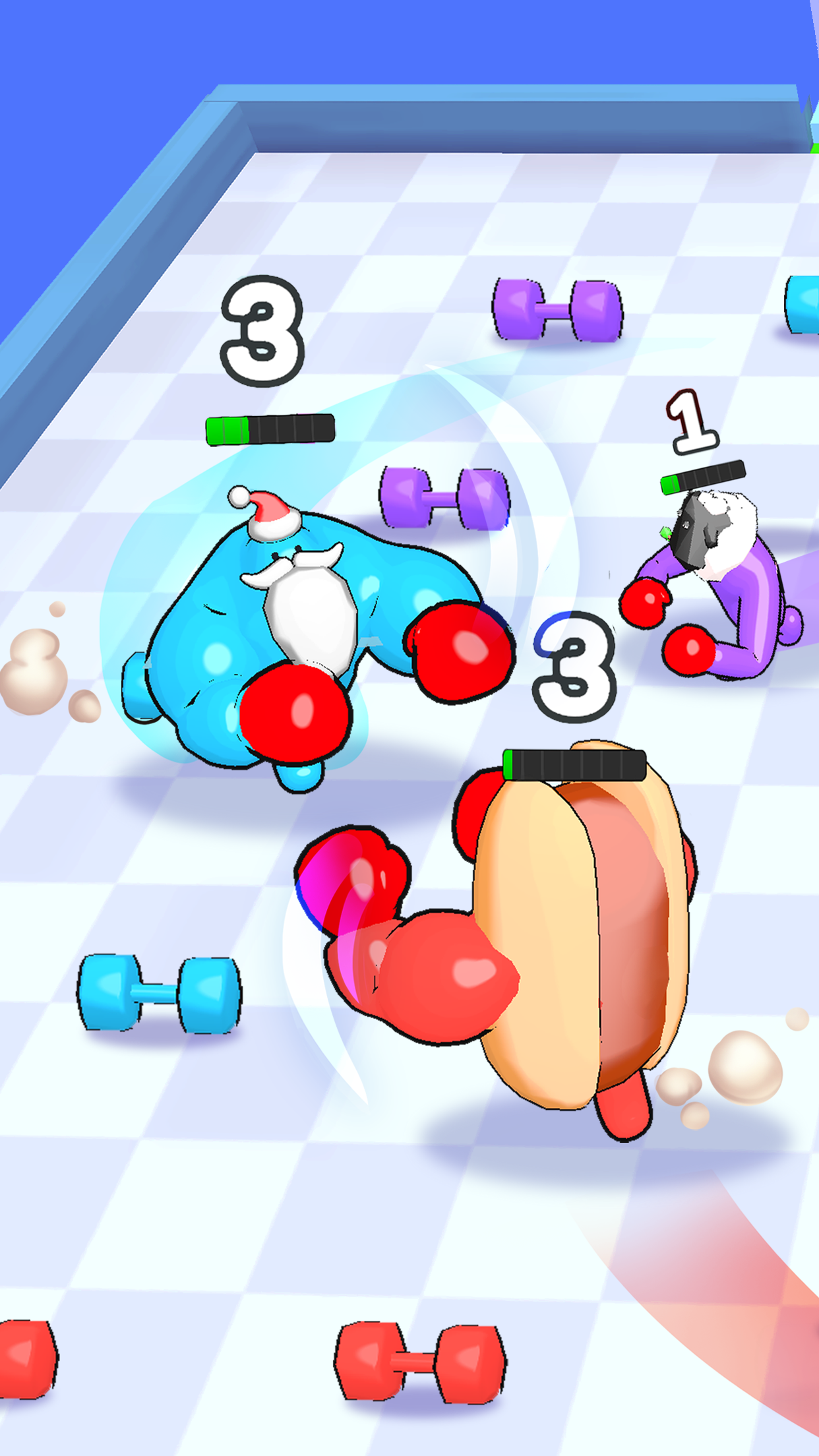 اسکرین شات 3 بازی Punchy Race: Run & Fight Game