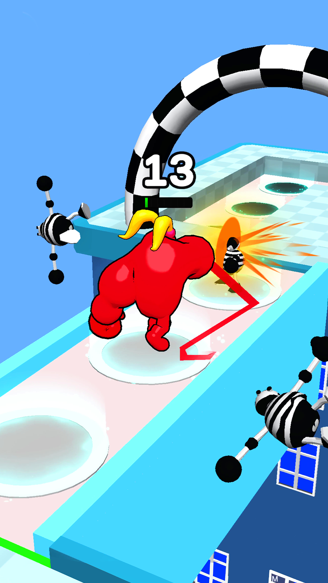 اسکرین شات 7 بازی Punchy Race: Run & Fight Game